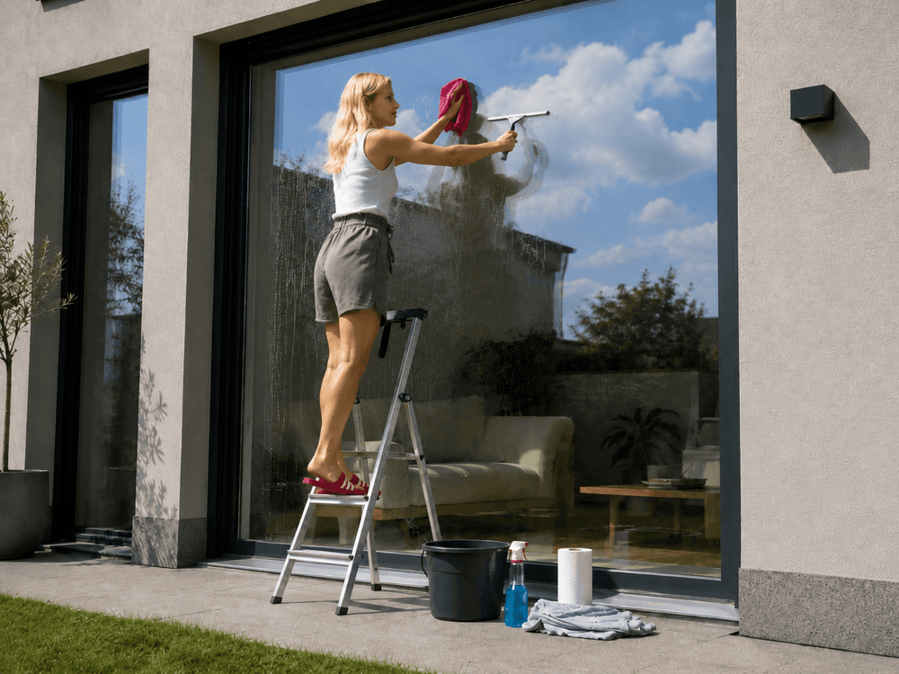 Klassische Fensterreinigung