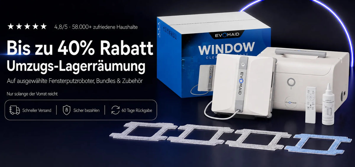 Zwei Roboter. Für jede Scheibe im Haus.