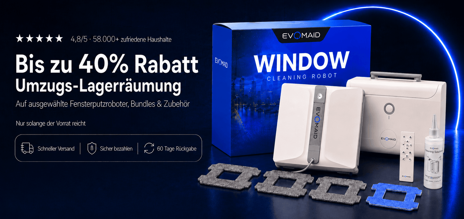 Zwei Roboter. Für jede Scheibe im Haus.